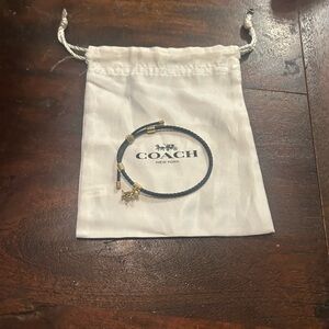 Coach Black and Gold Charm Bracelet
